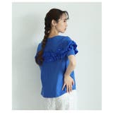 パールの粒が降り注ぐ高見えデコルテフリルトップス レディース ファッション | Sawa a la mode | 詳細画像8