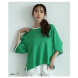 後ろ姿まで可愛いバックリボンのバルーンスリーブジャガードトップス レディース | Sawa a la mode | 詳細画像3