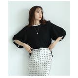後ろ姿まで可愛いバックリボンのバルーンスリーブジャガードトップス レディース | Sawa a la mode | 詳細画像20