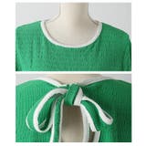 後ろ姿まで可愛いバックリボンのバルーンスリーブジャガードトップス レディース | Sawa a la mode | 詳細画像23