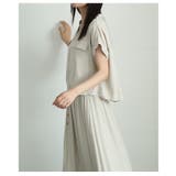 リネンライクな涼しさが心地よい切り替えフレアワンピース レディース ファッション | Sawa a la mode | 詳細画像17