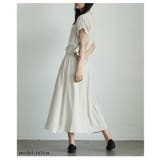 リネンライクな涼しさが心地よい切り替えフレアワンピース レディース ファッション | Sawa a la mode | 詳細画像18