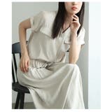リネンライクな涼しさが心地よい切り替えフレアワンピース レディース ファッション | Sawa a la mode | 詳細画像19