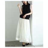 お袖に添うフラワーモチーフが愛らしいサマーニットトップス レディース ファッショ… | Sawa a la mode | 詳細画像4 