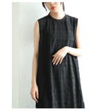 シンプルなのにサマになるふくれジャガードノースリーブロングワンピース レディース | Sawa a la mode | 詳細画像9