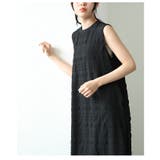 シンプルなのにサマになるふくれジャガードノースリーブロングワンピース レディース | Sawa a la mode | 詳細画像20