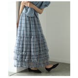 重なるチュールフリルに惹かれるティアードロングスカート レディース ファッション | Sawa a la mode | 詳細画像16