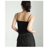 ボディラインに美しくフィットするカップ付きショート丈キャミソール レディース | Sawa a la mode | 詳細画像8 