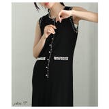 縁取りパールが麗しく輝くプリーツニットミディ丈ワンピース レディース ファッション | Sawa a la mode | 詳細画像2