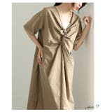 さっと着られて「即洒落る」フロントツイストギャザーワンピース レディース | Sawa a la mode | 詳細画像3