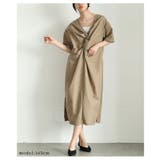 さっと着られて「即洒落る」フロントツイストギャザーワンピース レディース | Sawa a la mode | 詳細画像4