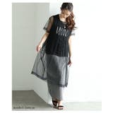 透け感レイヤードに一目惚れなチュールワンピース&ロゴトップス2点セット | Sawa a la mode | 詳細画像3