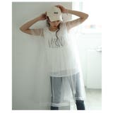 透け感レイヤードに一目惚れなチュールワンピース&ロゴトップス2点セット | Sawa a la mode | 詳細画像16