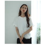 ふんわりベールに包まれるチュールドッキングバルーンカットソー レディース | Sawa a la mode | 詳細画像13