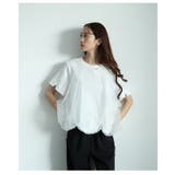 ふんわりベールに包まれるチュールドッキングバルーンカットソー レディース | Sawa a la mode | 詳細画像16