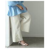 裾に艶めくパールビジューのきれいめフレアパンツ レディース ファッション | Sawa a la mode | 詳細画像18