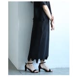 ヒトクセでラフにキマるスカラップデザインペンシルスカート レディース ファッション | Sawa a la mode | 詳細画像14