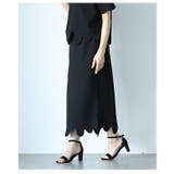 ヒトクセでラフにキマるスカラップデザインペンシルスカート レディース ファッション | Sawa a la mode | 詳細画像19