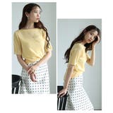 私に似合うが見つかるボートネックサマーニットトップス レディース ファッション | Sawa a la mode | 詳細画像7