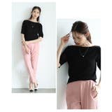 私に似合うが見つかるボートネックサマーニットトップス レディース ファッション | Sawa a la mode | 詳細画像9