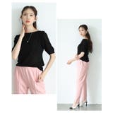 私に似合うが見つかるボートネックサマーニットトップス レディース ファッション | Sawa a la mode | 詳細画像11