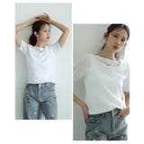 私に似合うが見つかるボートネックサマーニットトップス レディース ファッション | Sawa a la mode | 詳細画像13