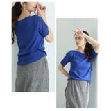 私に似合うが見つかるボートネックサマーニットトップス レディース ファッション | Sawa a la mode | 詳細画像16