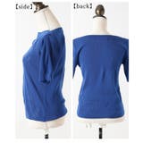 私に似合うが見つかるボートネックサマーニットトップス レディース ファッション | Sawa a la mode | 詳細画像22