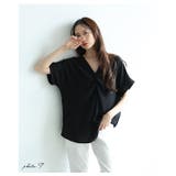 美ドレープで高見えなフロントクロスデザインブラウス レディース ファッション | Sawa a la mode | 詳細画像3