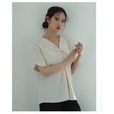 美ドレープで高見えなフロントクロスデザインブラウス レディース ファッション | Sawa a la mode | 詳細画像9