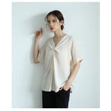 美ドレープで高見えなフロントクロスデザインブラウス レディース ファッション | Sawa a la mode | 詳細画像14
