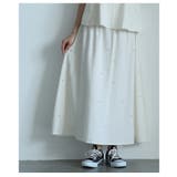 煌めくパールで品よく仕上がるフレアベスト&スカートセットアップ レディース | Sawa a la mode | 詳細画像17