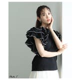 贅沢に膨らむティアードフリルスリーブカットソー レディース ファッション | Sawa a la mode | 詳細画像3