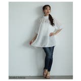 フリンジメッシュが揺れるハイネックカットソーチュニック レディース ファッション | Sawa a la mode | 詳細画像5