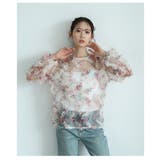 艶やかなヴィンテージフラワーが咲くシアーフリルプルオーバー レディース | Sawa a la mode | 詳細画像13