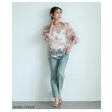艶やかなヴィンテージフラワーが咲くシアーフリルプルオーバー レディース | Sawa a la mode | 詳細画像14
