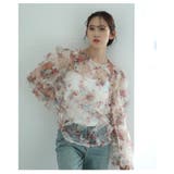 艶やかなヴィンテージフラワーが咲くシアーフリルプルオーバー レディース | Sawa a la mode | 詳細画像18