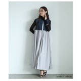 バックデザインで印象付けるフェイクレイヤードワンピース レディース ファッション | Sawa a la mode | 詳細画像13