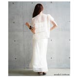繊細レースでレイヤードを盛り上げるシャーリングブラウス レディース ファッション | Sawa a la mode | 詳細画像8