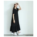 ぽこぽこ素材のふんわりペプラムフレアワンピース レディース ファッション | Sawa a la mode | 詳細画像5
