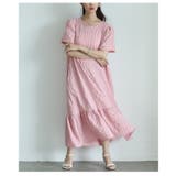 ぽこぽこ素材のふんわりペプラムフレアワンピース レディース ファッション | Sawa a la mode | 詳細画像13