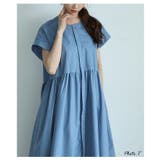 贅沢に揺れるギャザーフレアシャツワンピース レディース ファッション | Sawa a la mode | 詳細画像3