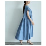 贅沢に揺れるギャザーフレアシャツワンピース レディース ファッション | Sawa a la mode | 詳細画像5
