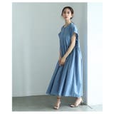 贅沢に揺れるギャザーフレアシャツワンピース レディース ファッション | Sawa a la mode | 詳細画像7