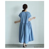 贅沢に揺れるギャザーフレアシャツワンピース レディース ファッション | Sawa a la mode | 詳細画像9