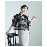 繊細な花柄刺繍が描かれたレイヤードレーストップス レディース ファッション | Sawa a la mode | 詳細画像11