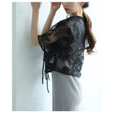 繊細な花柄刺繍が描かれたレイヤードレーストップス レディース ファッション | Sawa a la mode | 詳細画像17