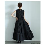 パールドットが煌めくノースリーブティアードワンピース レディース ファッション | Sawa a la mode | 詳細画像6