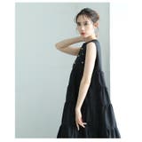 パールドットが煌めくノースリーブティアードワンピース レディース ファッション | Sawa a la mode | 詳細画像10