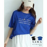 立体レタードがリズムを加えるメッセージロゴカットソー レディース ファッション | Sawa a la mode | 詳細画像1